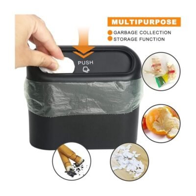 Car Trash Bin with Garbage Bag Rolls