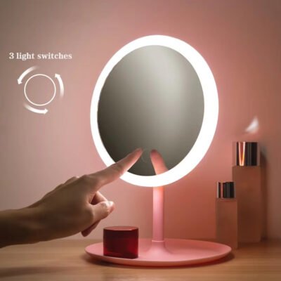 Compact LED Makeup Mirror
