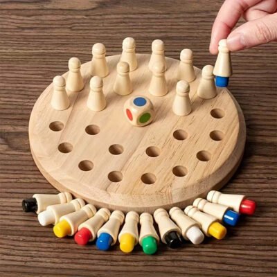 Wooden Memory Chess Toy