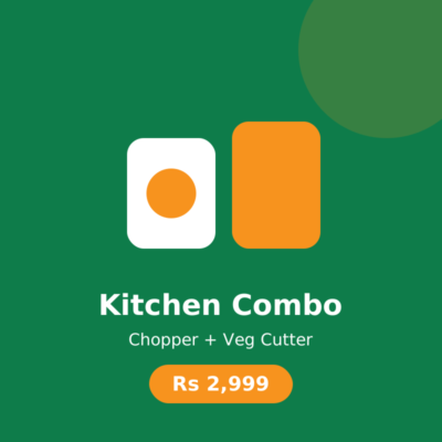 Kitchen Combo: Food Chopper + 4-in-1 Vegetable Cutter