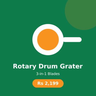 Rotary Drum Grater 3-in-1