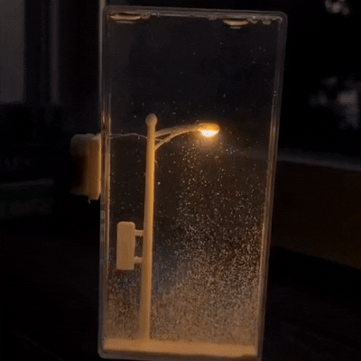 DIY Snow Scene Street Lamp Night Light